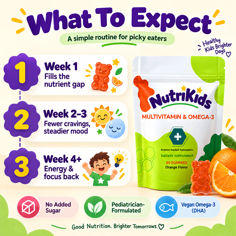 NutriKids Multivitamin + Omega 3 product image